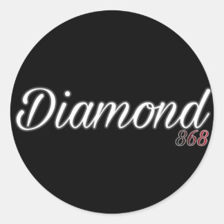 Adesivo Redondo Logotipo do Diamond 868