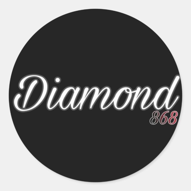 Adesivo Redondo Logotipo do Diamond 868 (Frente)