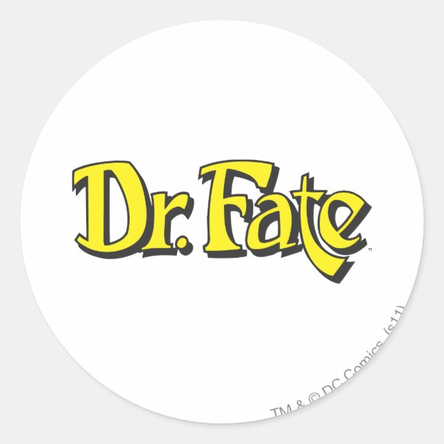 Adesivo Redondo Logotipo do Dr. Fate (Frente)
