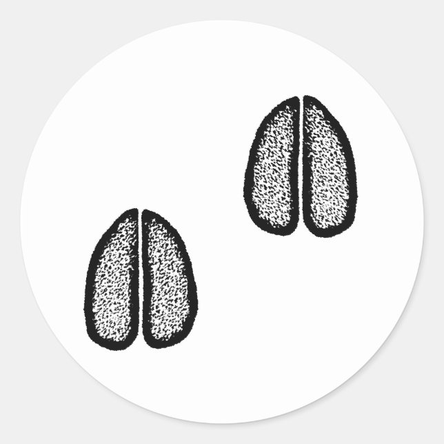 Adesivo Redondo Logotipo do Elk Tracks (Frente)