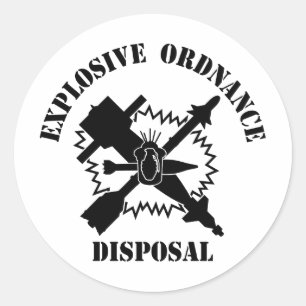 Adesivo Redondo Logotipo do EOD