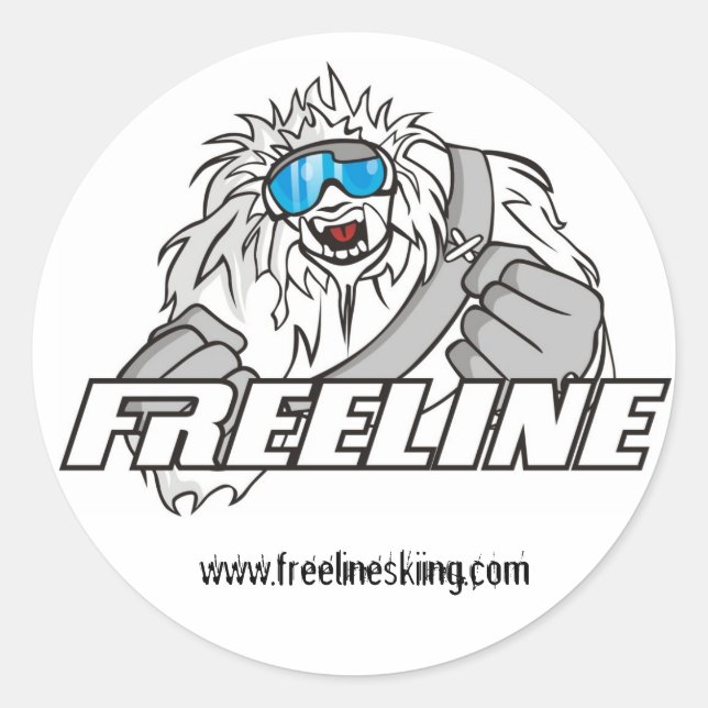 Adesivo Redondo Logotipo do grupo FreeLine (Frente)