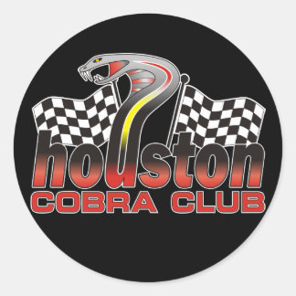 Adesivo Redondo Logotipo do Houston Cobra Club - dezembro de 2009