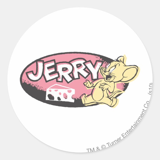 Adesivo Redondo Logotipo do Jerry Cheese (Frente)