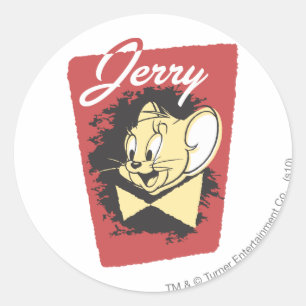 Adesivo Redondo Logotipo do Jerry Yellow Botiw