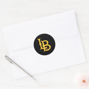 Adesivo Redondo Logotipo do Long Beach State