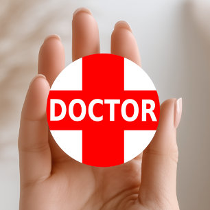 Adesivo Redondo Logotipo do Médico