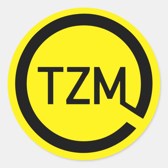 Adesivo Redondo Logotipo do Movimento Zeitgeist (Frente)