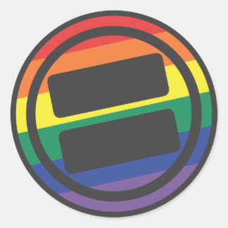 Adesivo Redondo Logotipo do Orgulho NOVA - redondo