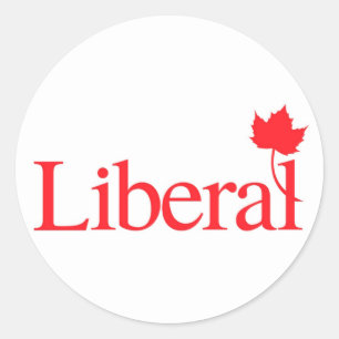 Adesivo Redondo Logotipo do partido liberal