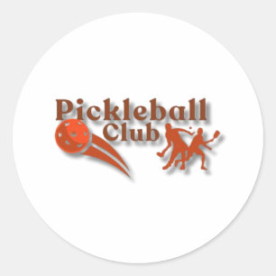 Adesivo Redondo Logotipo do Pickleball Club - Gear e presentes per