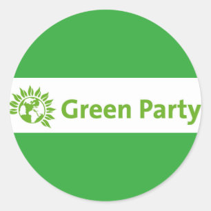 Adesivo Redondo Logotipo do Reino Unido do Partido Verde