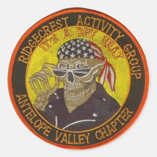 Adesivo Redondo Logotipo do Ridgecrest HOG