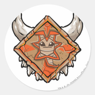 Adesivo Redondo Logotipo do Team Tyrannia