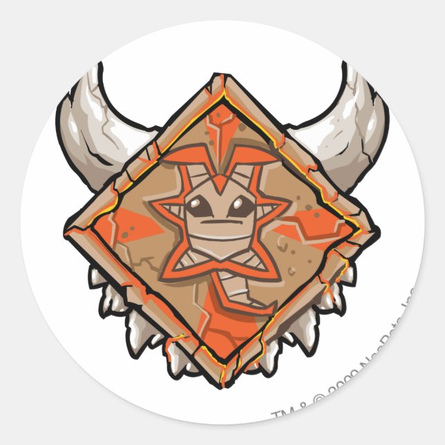 Adesivo Redondo Logotipo do Team Tyrannia (Frente)