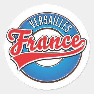 Adesivo Redondo Logotipo do Versalhes França Botão