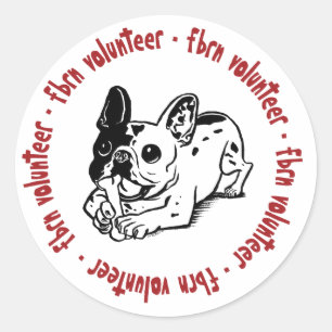 Adesivo Redondo Logotipo do voluntário FBRN