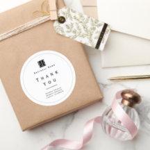 Logotipo Empresarial Chic Minimalista de Agradecim