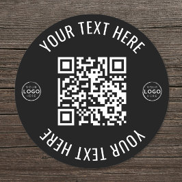 Adesivo Redondo Logotipo Empresarial Ler Código QR