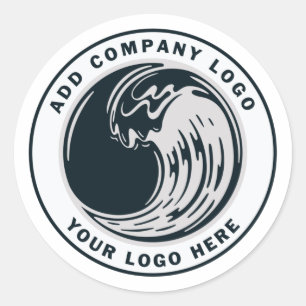Adesivo Redondo Logotipo Empresarial Personalizado
