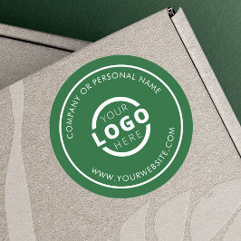 Adesivo Redondo Logotipo Empresarial Personalizado Cor Personaliza