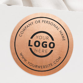 Adesivo Redondo Logotipo Empresarial Personalizado de Cor Promocio