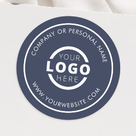 Adesivo Redondo Logotipo Empresarial Personalizado de Cor Promocio