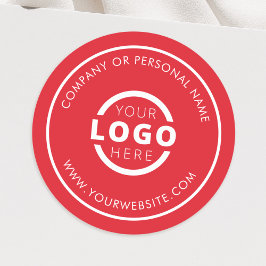 Adesivo Redondo Logotipo Empresarial Personalizado de Cor Promocio