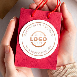 Adesivo Redondo Logotipo Empresarial Personalizado de Cor Promocio