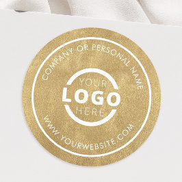 Adesivo Redondo Logotipo Empresarial Personalizado de Cor Promocio