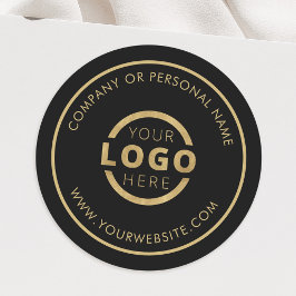Adesivo Redondo Logotipo Empresarial Personalizado de Cor Promocio