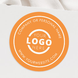 Adesivo Redondo Logotipo Empresarial Promocional Cor Personalizada