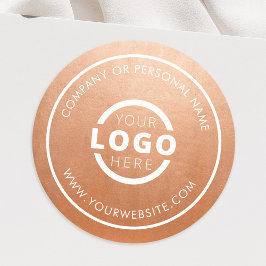 Adesivo Redondo Logotipo Empresarial Promocional Cor Personalizada