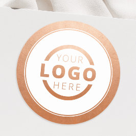 Adesivo Redondo Logotipo Empresarial Promocional Personalizado em 