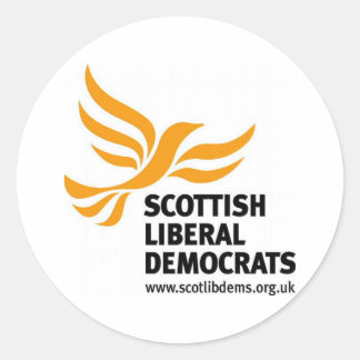 Adesivo Redondo Logotipo escocês dos democratas liberais