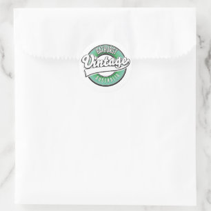Adesivo Redondo Logotipo estilo vintage Bathurst Austrália