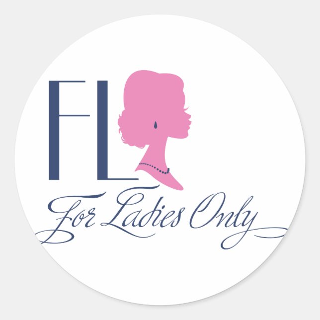 Adesivo Redondo Logotipo FLO (Frente)