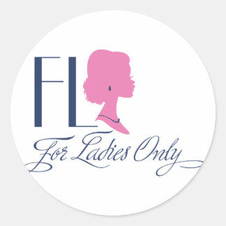 Adesivo Redondo Logotipo FLO