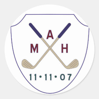 Adesivo Redondo logotipo golfe