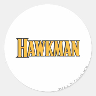 Adesivo Redondo Logotipo Hawkman