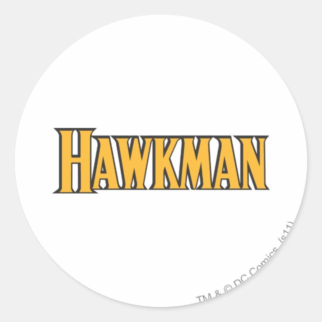 Adesivo Redondo Logotipo Hawkman (Frente)