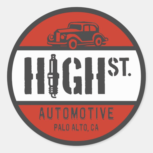 Adesivo Redondo Logotipo HSA (Frente)