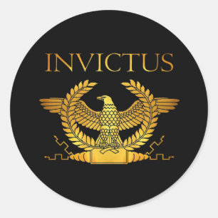 Adesivo Redondo logotipo invictus