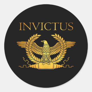 Adesivo Redondo logotipo invictus