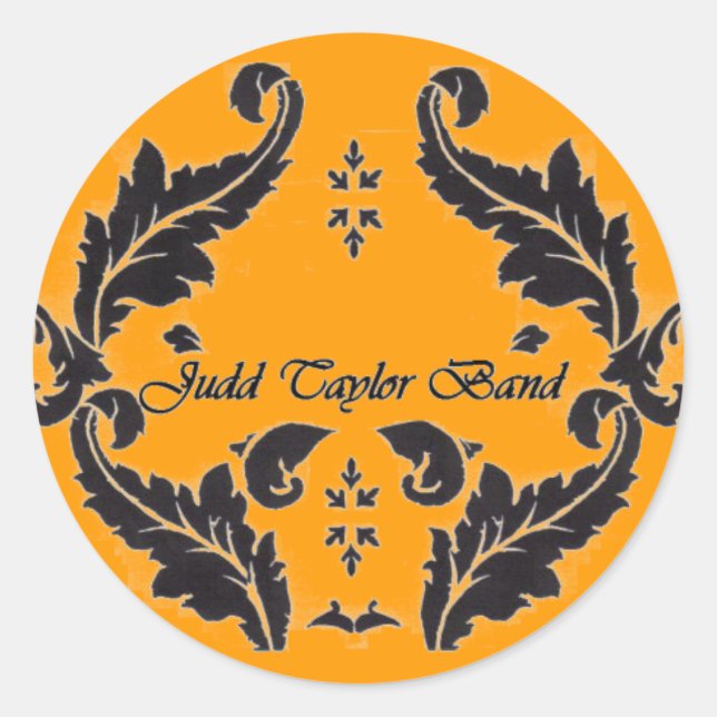 ADESIVO REDONDO LOGÓTIPO JUDD TAYLOR LEAF (Frente)