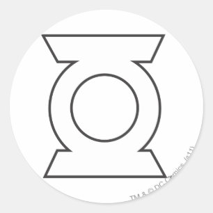 Adesivo Redondo Logotipo Lanterna Verde 16