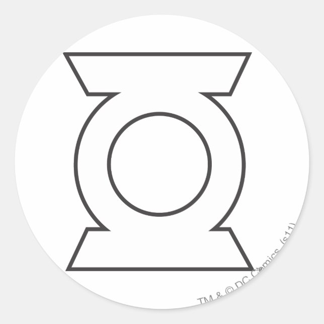 Adesivo Redondo Logotipo Lanterna Verde 16 (Frente)