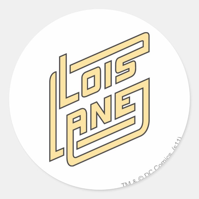 Adesivo Redondo Logotipo Lois Lane (Frente)