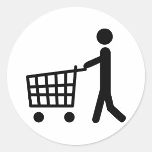 Adesivo Redondo logotipo masculino da compra