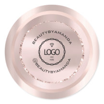 Logotipo Nome Corpo Maquiagem Embalagem  Rosa Bele